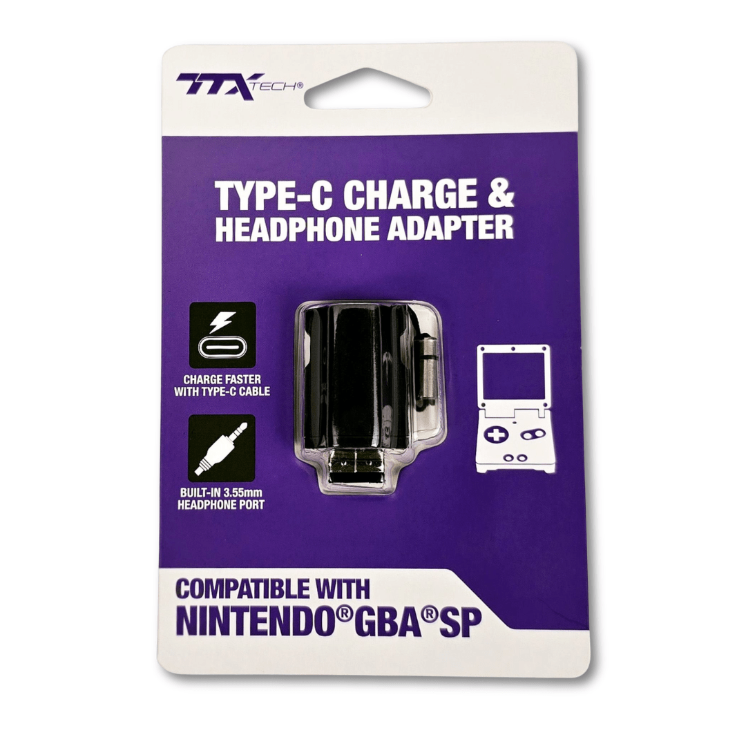 Type C Charge and Headphone Adapter for GBA SP for Power Supply Adapter – CastleMania Games