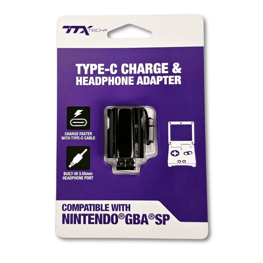 Type C Charge and Headphone Adapter for GBA SP for Power Supply Adapter – CastleMania Games