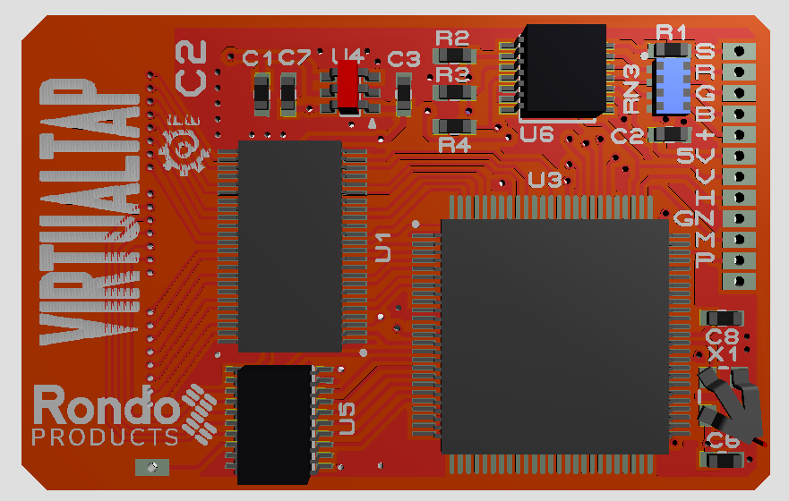 Virtual Tap - Embedded video-out board for the Nintendo VirtualBoy